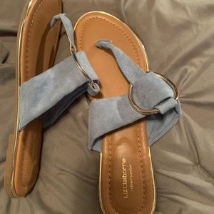 Liz Claiborne blue sandals. Never worn